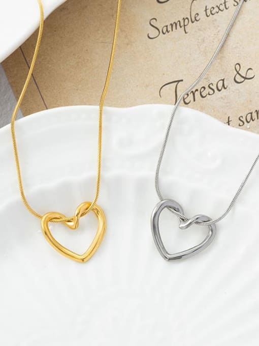 K.Love Titanium Steel Heart Trend Necklace 2