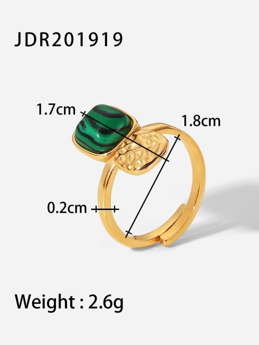 JDR201919 Stainless steel Geometric Vintage Band Ring