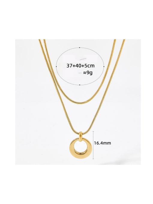 Clioro Stainless steel Geometric Trend Necklace 3