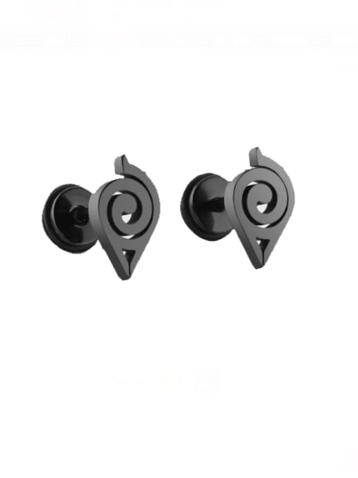 BELII Titanium Steel Geometric Minimalist Stud Earring 2