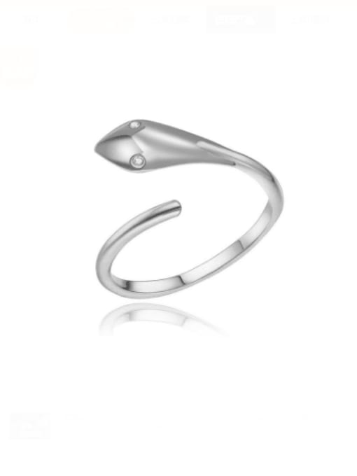 YAYACH Titanium Steel Snake Minimalist Band Ring 3