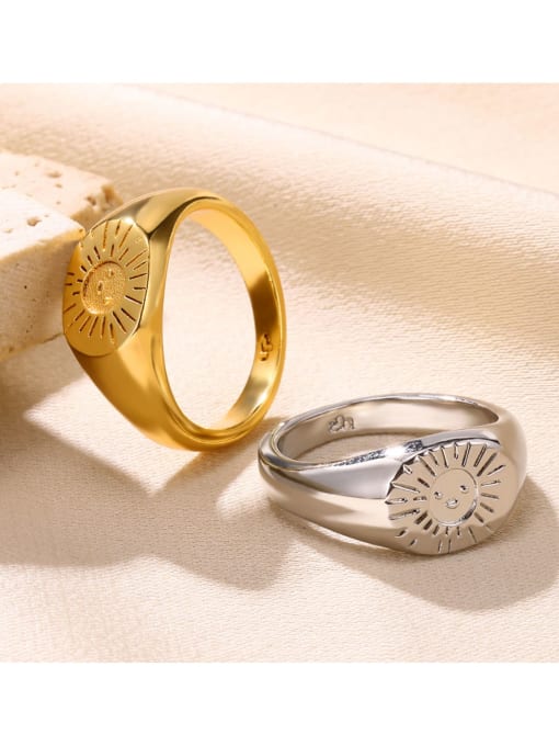J$L  Steel Jewelry Stainless steel Geometric Signet Ring 2