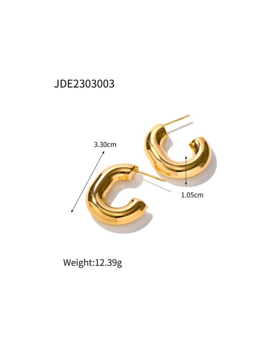 J&D Stainless steel Geometric Trend Stud Earring 1