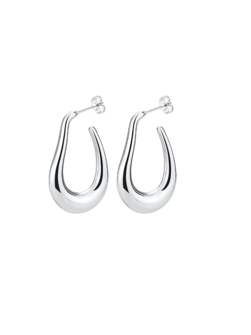 BELII Stainless steel Geometric Minimalist Huggie Earring 1