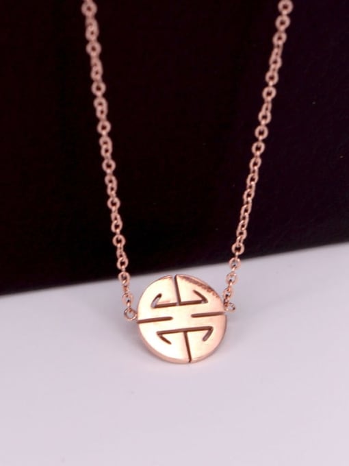 K.Love Titanium Steel Geometric Minimalist Necklace 3