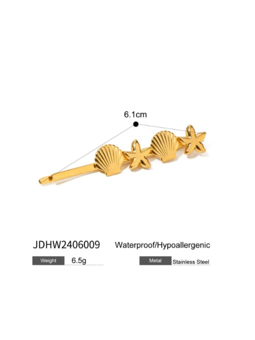 JDHW2406009 Stainless steel Minimalist Sea  Star Hair Pin