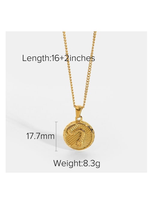 J&D Stainless steel Round Trend Necklace 4