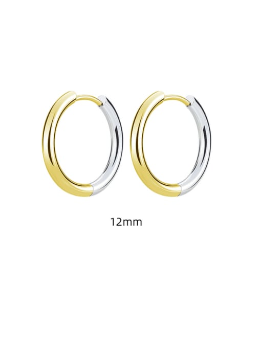 2.5*12 gradually golden  Only One Titanium Steel Geometric Minimalist Single Earring