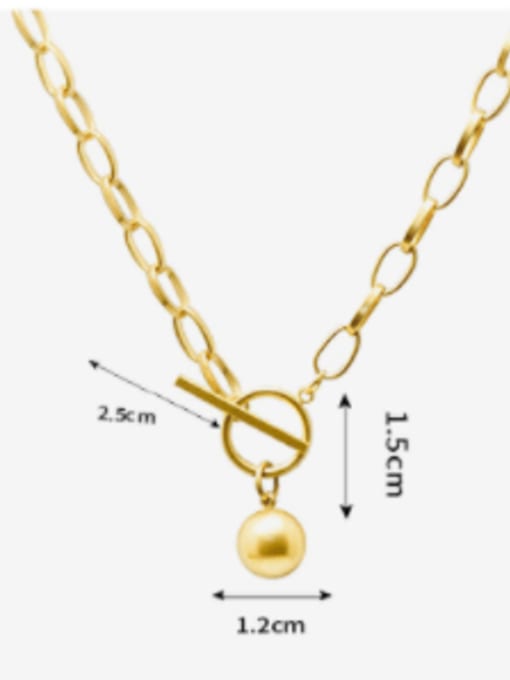MAKA Titanium Steel Geometric Luxury Hollow Chain Necklace 3