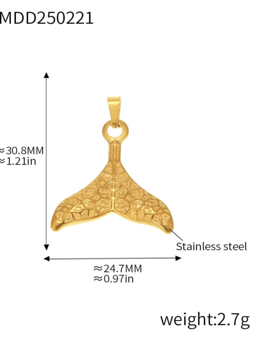 D12 Gold Pendant Stainless steel Minimalist Heart Irregular Diy Pendant