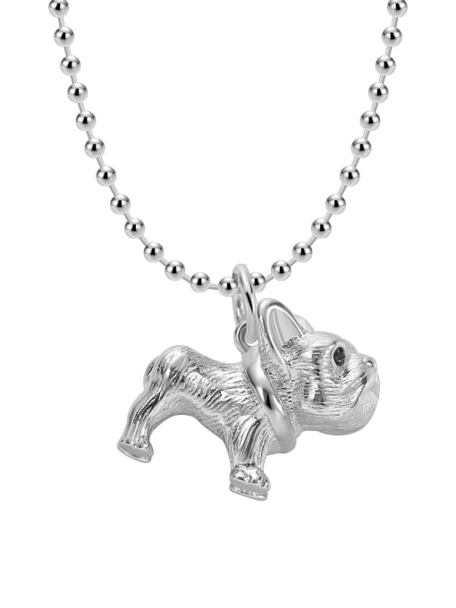 Clioro Brass Animal Vintage Bead Chain Necklace 2