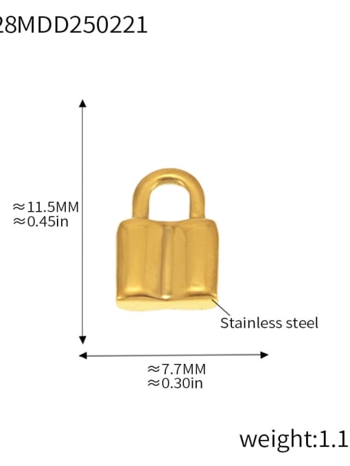 D28 Gold Pendant Stainless steel Minimalist Heart Irregular Diy Pendant