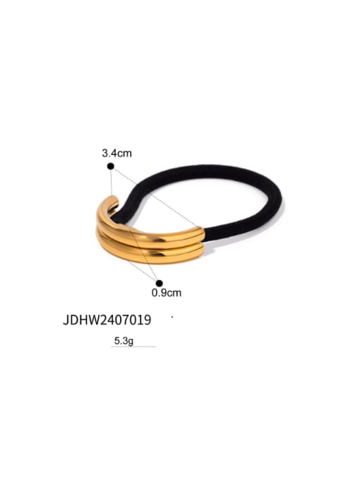 J&D Stainless steel Minimalist Irregular  Hair Rope 1