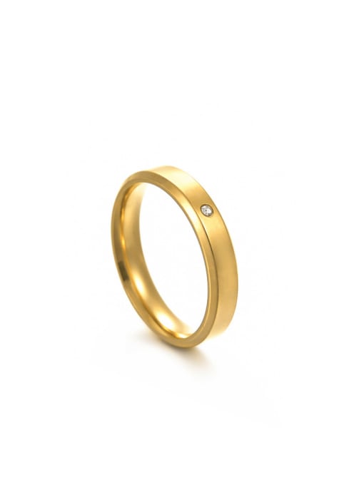 SM-Men's Jewelry Stainless steel Rhinestone Geometric Minimalist Couple Ring 2