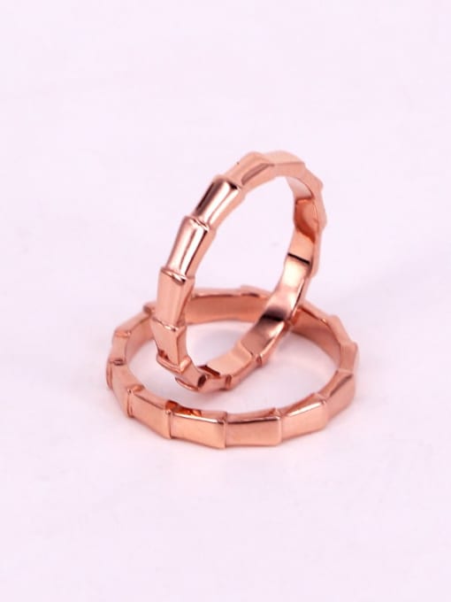 K.Love Titanium Smooth  Geometric Minimalist Band Ring 2