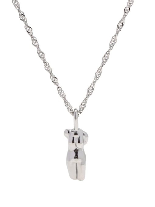 J&D Stainless steel Geometric Trend Necklace