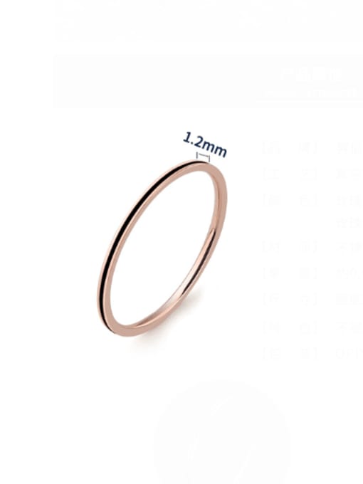 BELII Titanium Steel Round Minimalist Band Ring 2