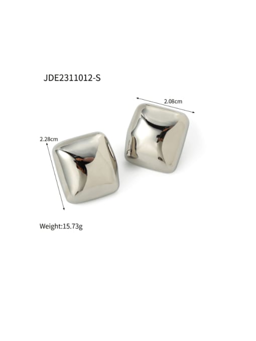 JDE2311012 S Stainless steel Geometric Minimalist Stud Earring