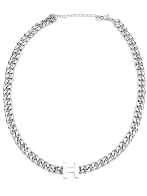 SN21052617 Titanium Steel Geometric Vintage Necklace