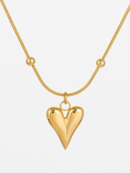 Clioro Stainless steel Heart Minimalist Necklace 2