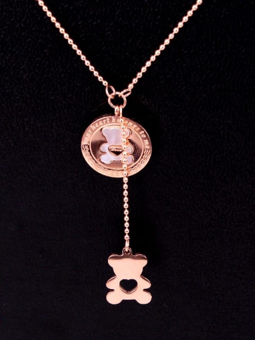 K.Love Titanium Shell Heart Dainty Necklace 1