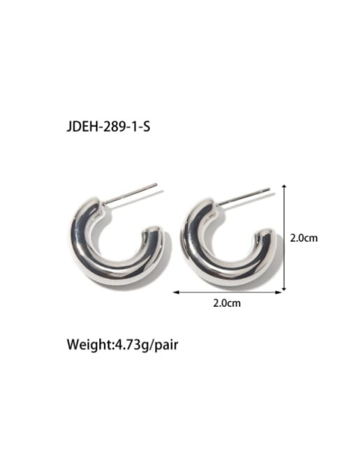 JDEH 289 1 S Stainless steel Geometric Vintage Stud Earring