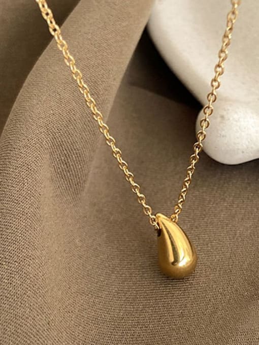 K.Love Titanium Steel Water Drop Minimalist Necklace 2