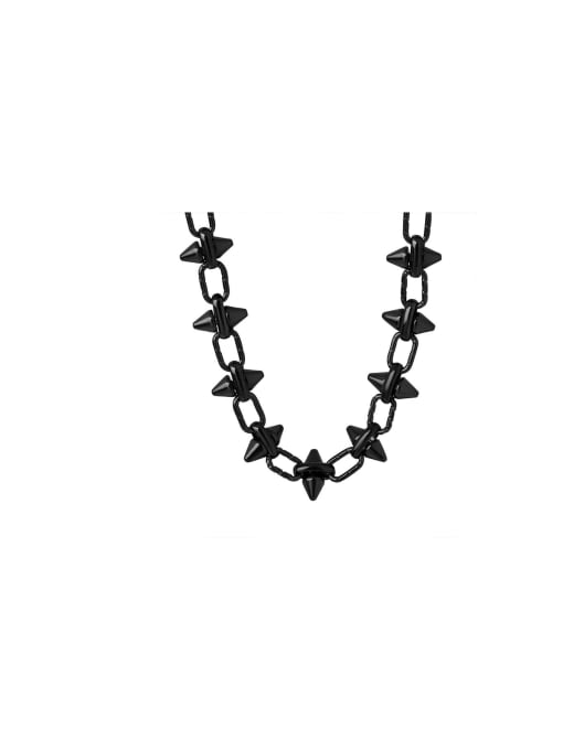 MAKA Titanium Steel Geometric Trend Necklace