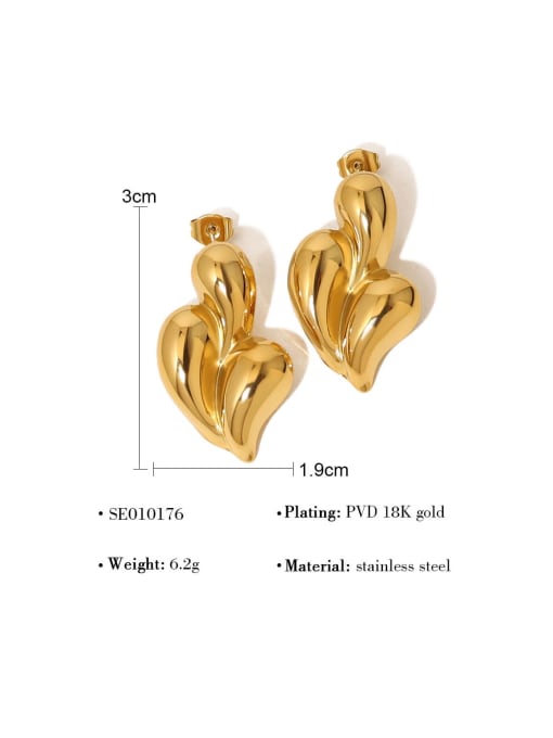 YAYACH Titanium Steel Cactus Trend Stud Earring 3