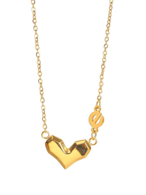 K.Love Titanium Steel Heart Dainty Necklace