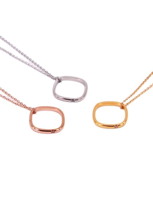 K.Love Titanium Steel Geometric Minimalist Necklace