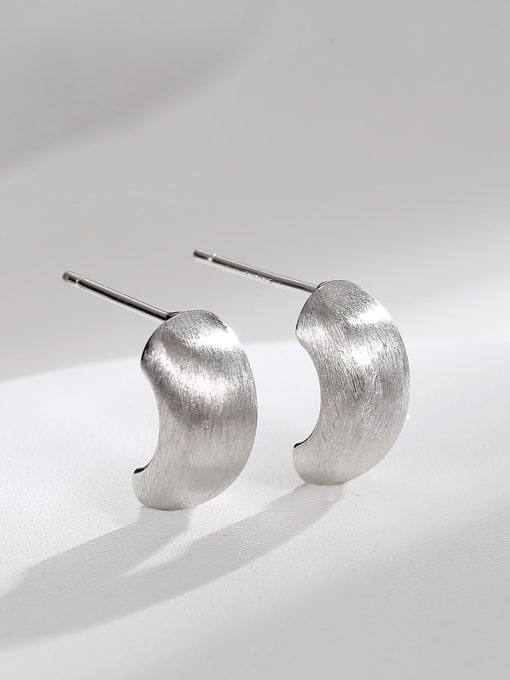 H01083 steel Brass Geometric Minimalist Stud Earring