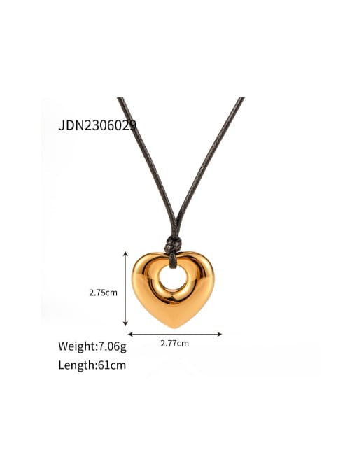 J&D Stainless steel Heart Trend Necklace 3