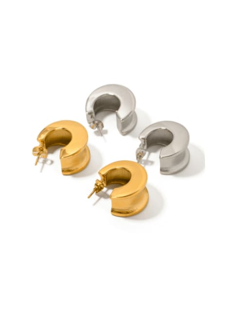 J&D Stainless steel Geometric Minimalist Stud Earring 0
