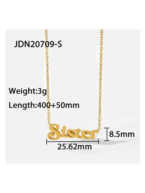 J&D Stainless steel Letter Dainty Initials Necklace 4
