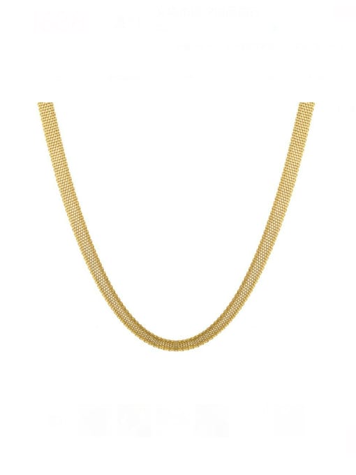 K.Love Titanium Steel Weave Minimalist Necklace 0