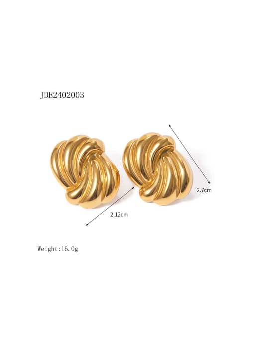 J&D Stainless steel Geometric Trend Stud Earring 3