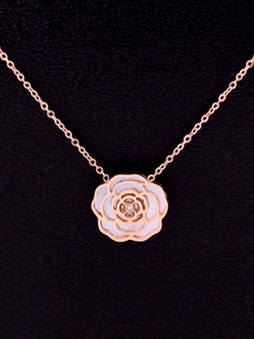 K.Love Titanium Shell Rosary Dainty Necklace 3