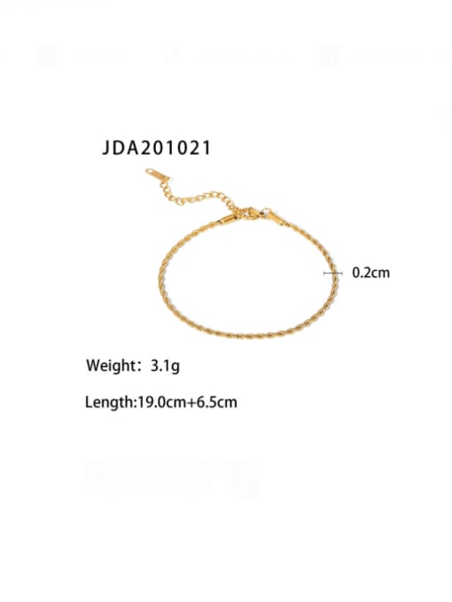 JDA201021 Stainless steel Cross Minimalist Bracelet