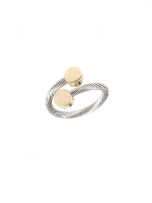 white gold Pill Ring Stainless steel Hip Hop C Shape Ring Earring And Bracelet Set