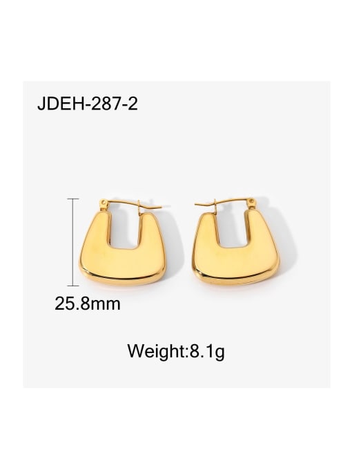 J&D Stainless steel Geometric Trend Huggie Earring 4