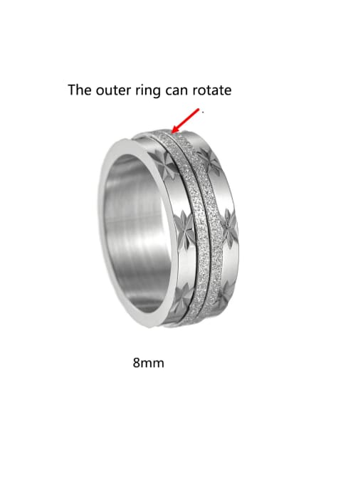 SM-Men's Jewelry Titanium Steel Geometric Minimalist Stackable Ring 2