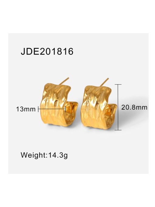JDE201816 Stainless steel Geometric Trend Stud Earring