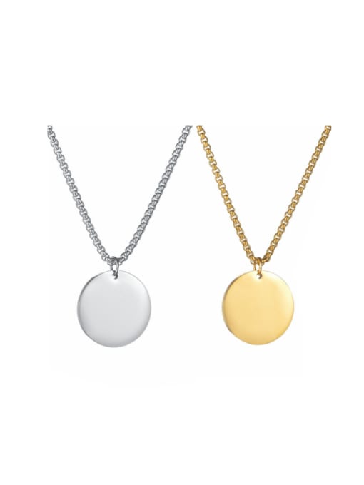 SM-Men's Jewelry Stainless steel Geometric Minimalist Long Strand Necklace 0