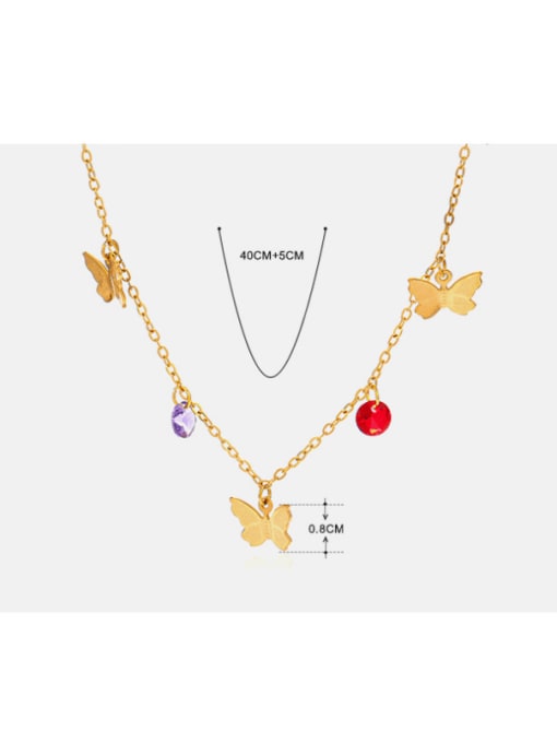 J$L  Steel Jewelry Stainless steel Butterfly Minimalist Necklace 1