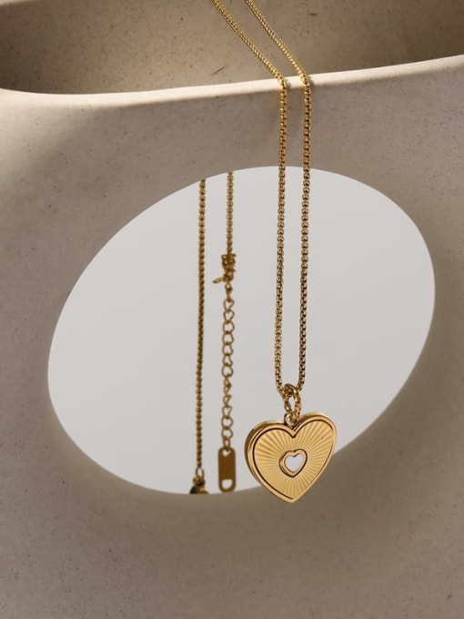 YAYACH Titanium Steel Heart Vintage Necklace 1
