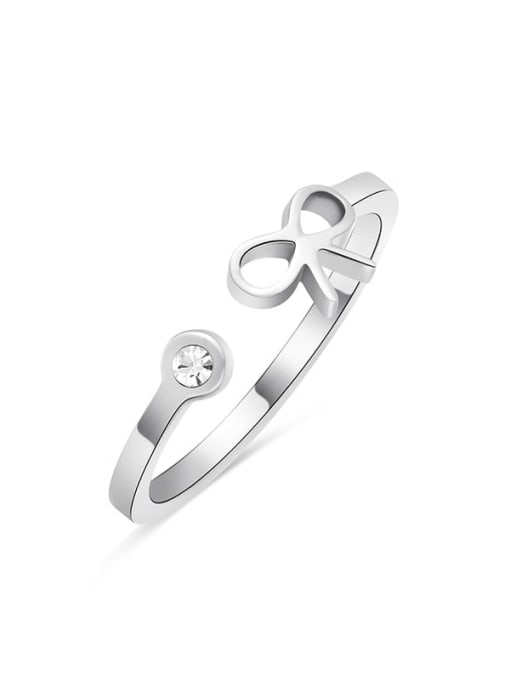 SR21111301S Stainless steel Heart Minimalist Band Ring