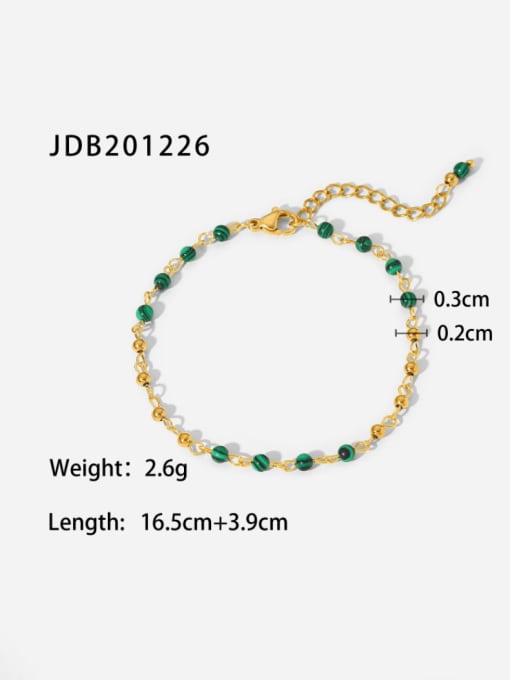 J&D Stainless steel Bead Geometric Vintage Beaded Bracelet 2