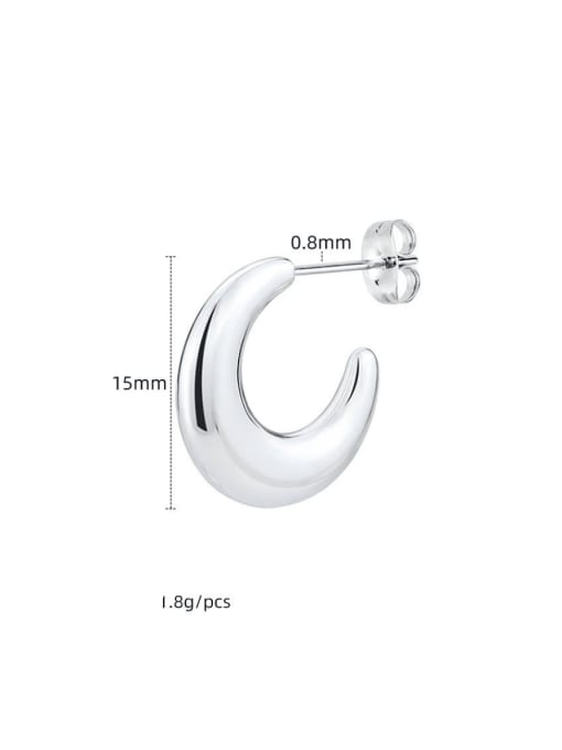 BELII Stainless steel Geometric Minimalist Stud Earring 1