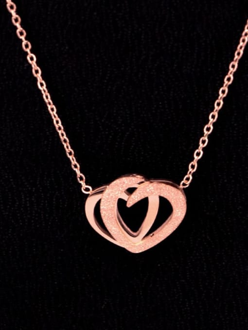 K.Love Titanium Heart Dainty Necklace 1